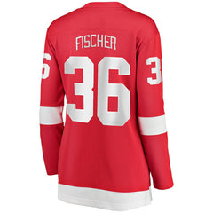Christian Fischer Detroit Red Wings Fanatics Women's Home Breakaway Player Jersey - Red Jerseys