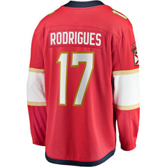 Evan Rodrigues Florida Panthers Fanatics Home Breakaway Jersey - Red Jerseys