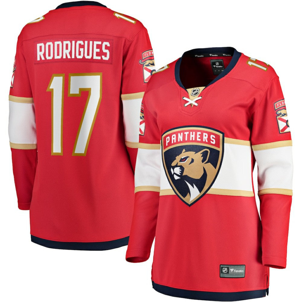 Evan Rodrigues Florida Panthers Fanatics Women's Home Breakaway Player Jersey - Red Jerseys