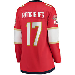 Evan Rodrigues Florida Panthers Fanatics Women's Home Breakaway Player Jersey - Red Jerseys