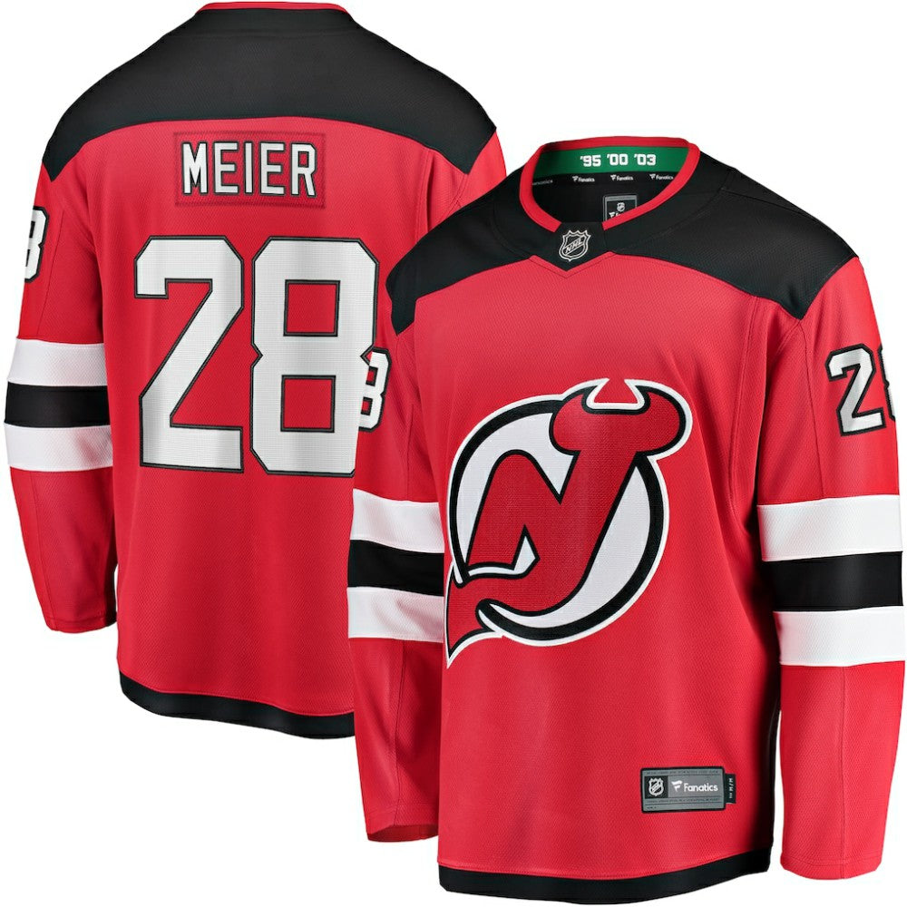 Timo Meier New Jersey Devils Fanatics Home Breakaway Jersey - Red Jerseys