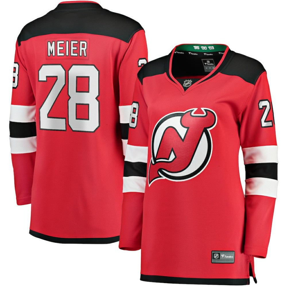 Timo Meier New Jersey Devils Fanatics Women's Home Breakaway Player Jersey - Red Jerseys