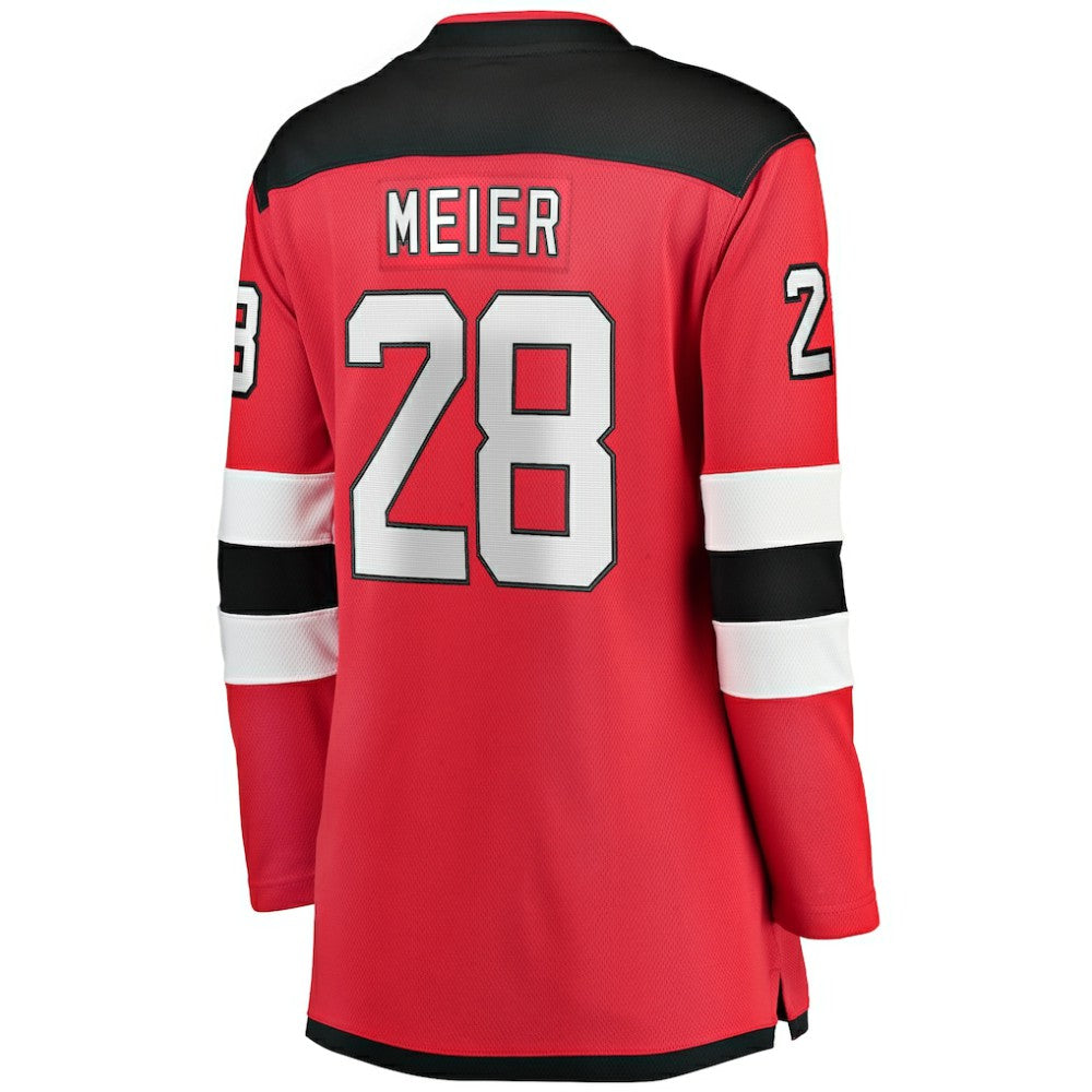 Timo Meier New Jersey Devils Fanatics Women's Home Breakaway Player Jersey - Red Jerseys