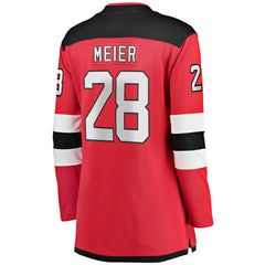 Timo Meier New Jersey Devils Fanatics Women's Home Breakaway Player Jersey - Red Jerseys