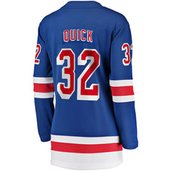 Jonathan Quick New York Rangers Fanatics Women's Home Breakaway Player Jersey - Blue Jerseys