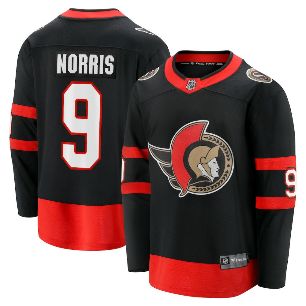 Josh Norris Ottawa Senators Fanatics Home Breakaway Jersey - Black Jerseys