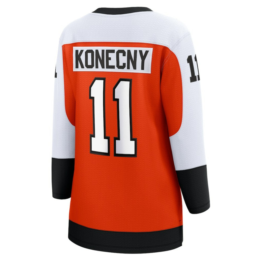 Travis Konecny Philadelphia Flyers Fanatics Women's Home Breakaway Player Jersey - Orange Jerseys
