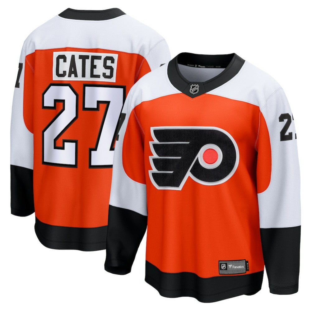Noah Cates Philadelphia Flyers Fanatics Home Breakaway Jersey - Orange Jerseys