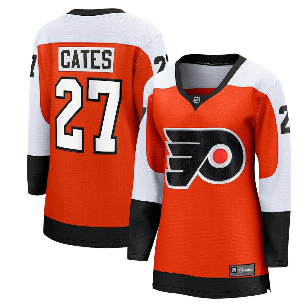 Noah Cates Philadelphia Flyers Fanatics Women's Home Breakaway Player Jersey - Orange Jerseys