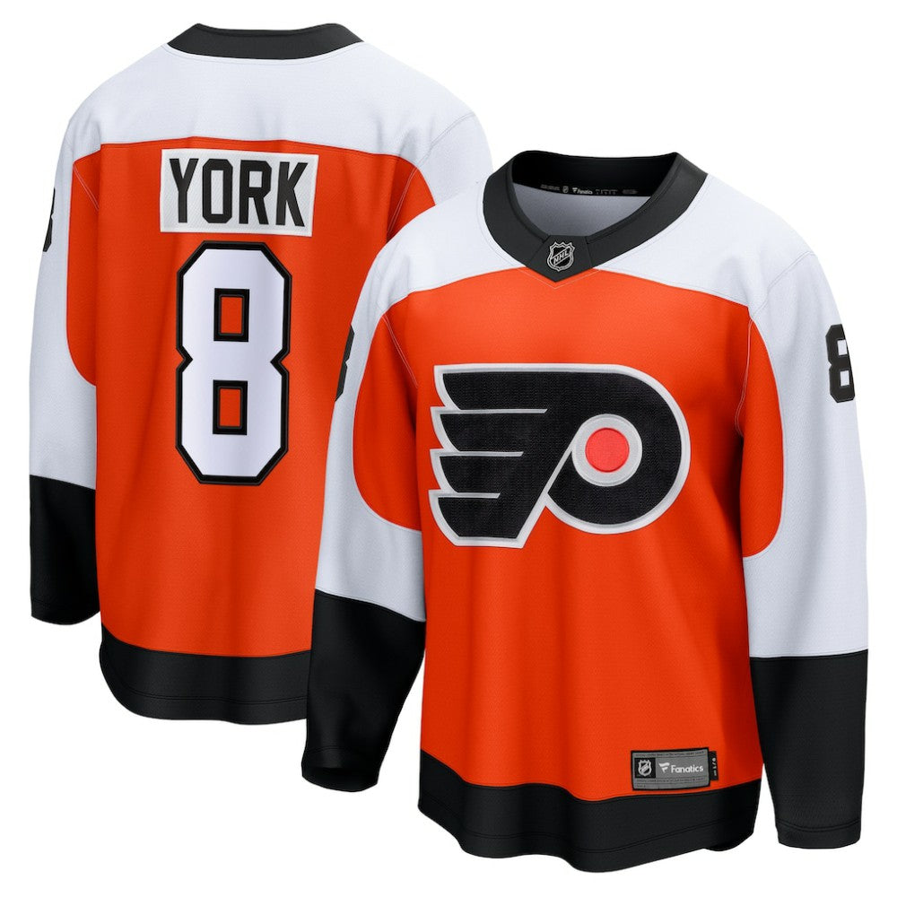 Cam York Philadelphia Flyers Fanatics Home Breakaway Jersey - Orange Jerseys