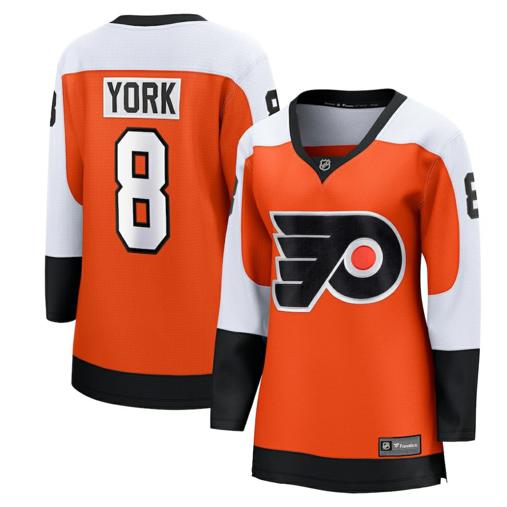 Cam York Philadelphia Flyers Fanatics Women's Home Breakaway Player Jersey - Orange Jerseys