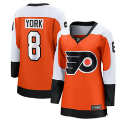 Cam York Philadelphia Flyers Fanatics Women's Home Breakaway Player Jersey - Orange Jerseys
