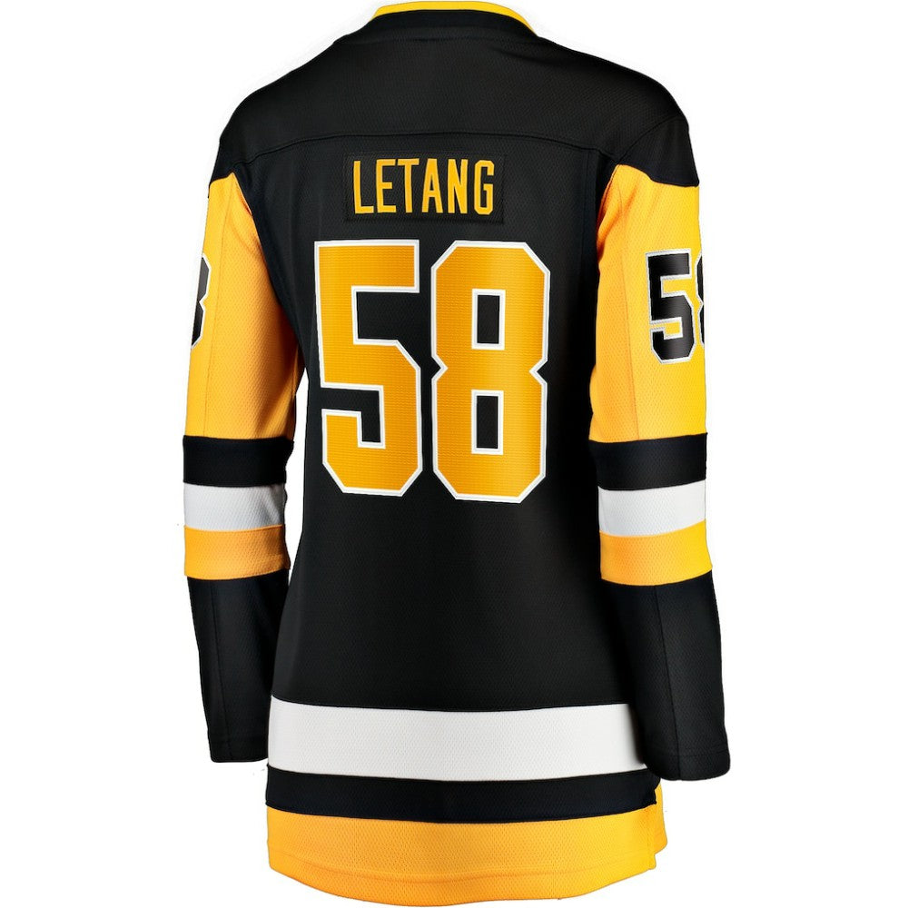 Kris Letang Pittsburgh Penguins Fanatics Women's Home Breakaway Player Jersey - Black Jerseys