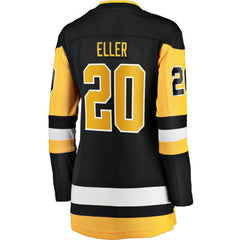 Lars Eller Pittsburgh Penguins Fanatics Women's Home Breakaway Player Jersey - Black Jerseys