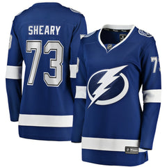 Conor Sheary Tampa Bay Lightning Fanatics Women's Home Breakaway Player Jersey - Blue Jerseys