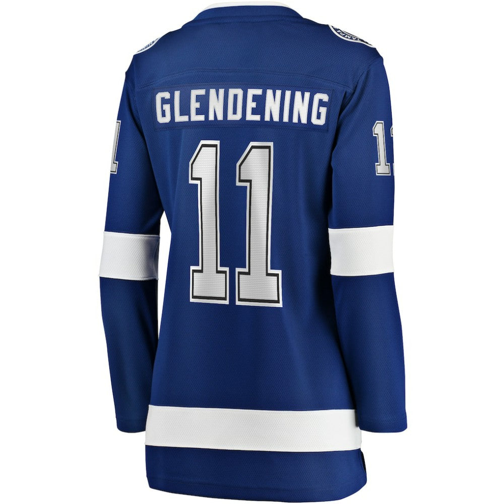 Luke Glendening Tampa Bay Lightning Fanatics Women's Home Breakaway Player Jersey - Blue Jerseys