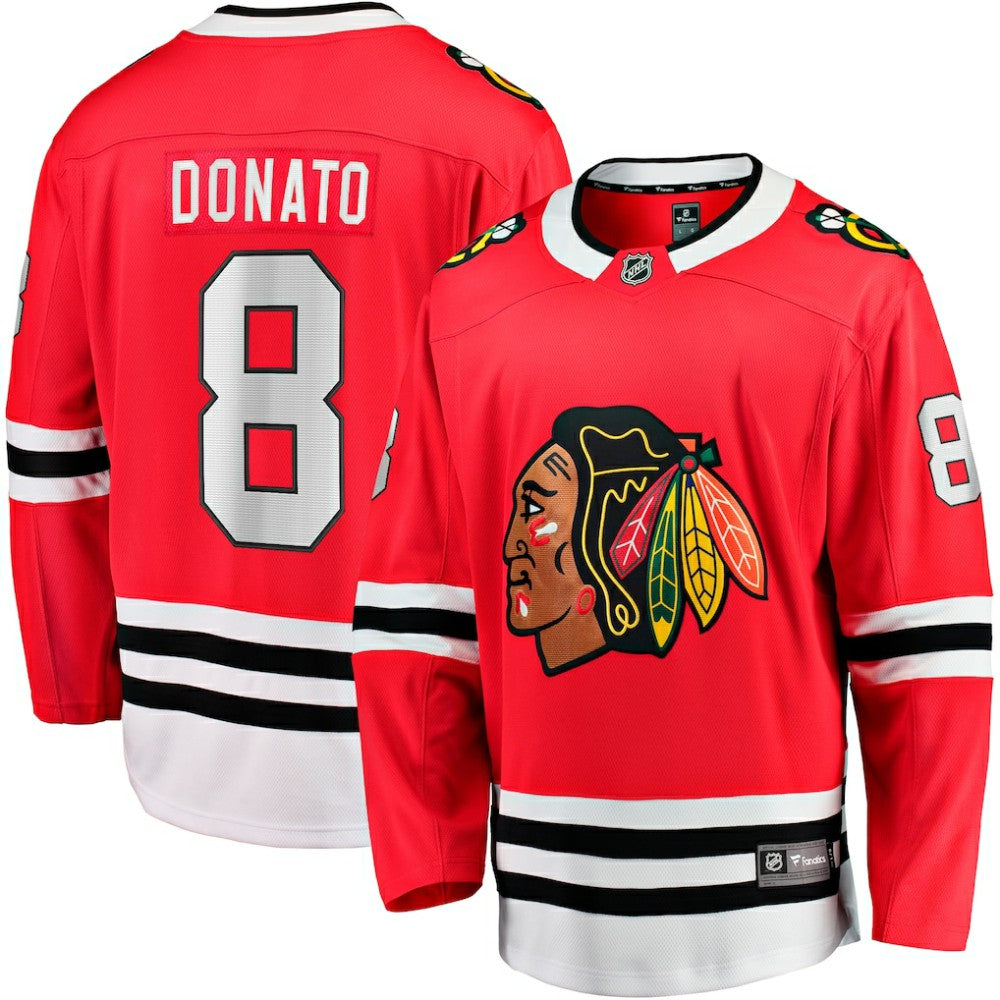 Ryan Donato Chicago Blackhawks Fanatics Home Breakaway Jersey - Red Jerseys