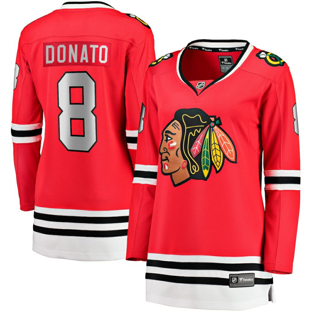Ryan Donato Chicago Blackhawks Fanatics Women's Home Breakaway Player Jersey - Red Jerseys