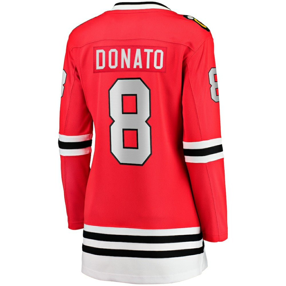 Ryan Donato Chicago Blackhawks Fanatics Women's Home Breakaway Player Jersey - Red Jerseys