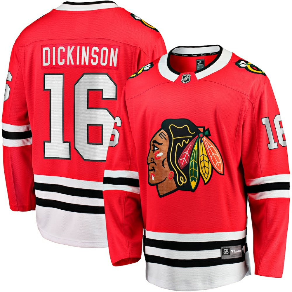 Jason Dickinson Chicago Blackhawks Fanatics Home Breakaway Jersey - Red Jerseys