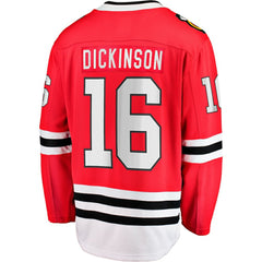 Jason Dickinson Chicago Blackhawks Fanatics Home Breakaway Jersey - Red Jerseys