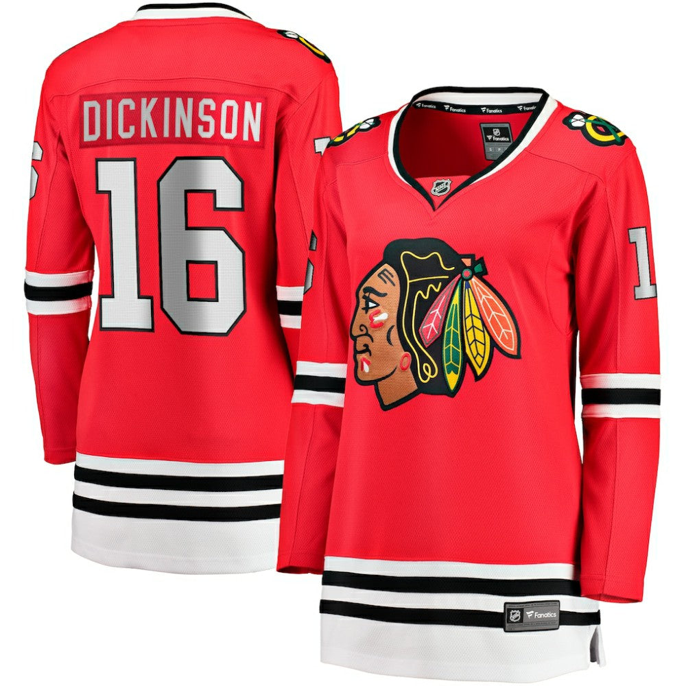 Jason Dickinson Chicago Blackhawks Fanatics Women's Home Breakaway Player Jersey - Red Jerseys