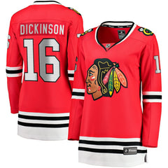 Jason Dickinson Chicago Blackhawks Fanatics Women's Home Breakaway Player Jersey - Red Jerseys