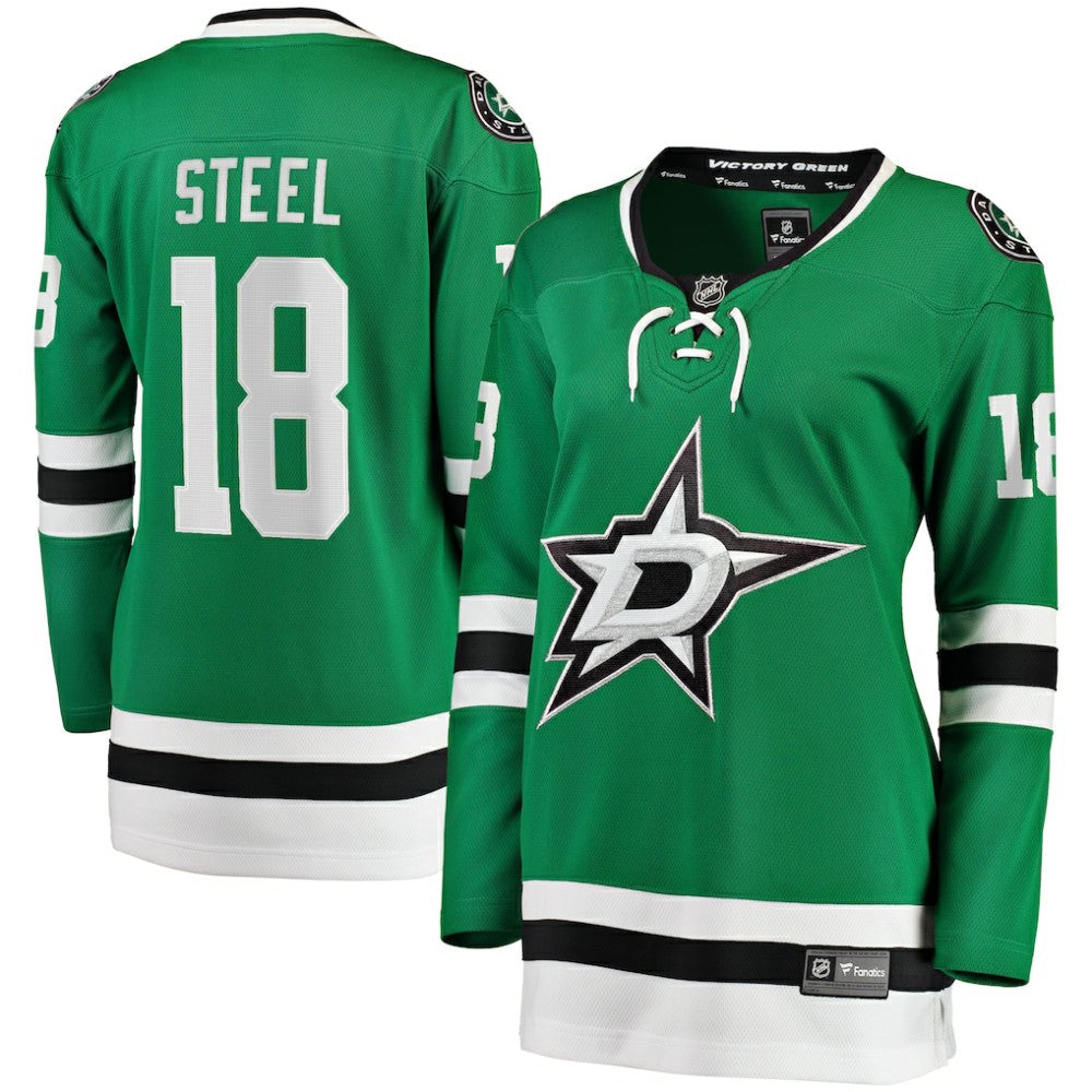 Sam Steel Dallas Stars Fanatics Women's Home Breakaway Player Jersey - Kelly Green Jerseys