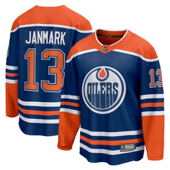 Mattias Janmark Edmonton Oilers Fanatics Home Breakaway Jersey - Royal Jerseys