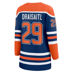 Leon Draisaitl Edmonton Oilers Fanatics Women's Home Breakaway Player Jersey - Royal Jerseys