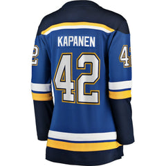 Kasperi Kapanen St. Louis Blues Fanatics Women's Home Breakaway Player Jersey - Blue Jerseys
