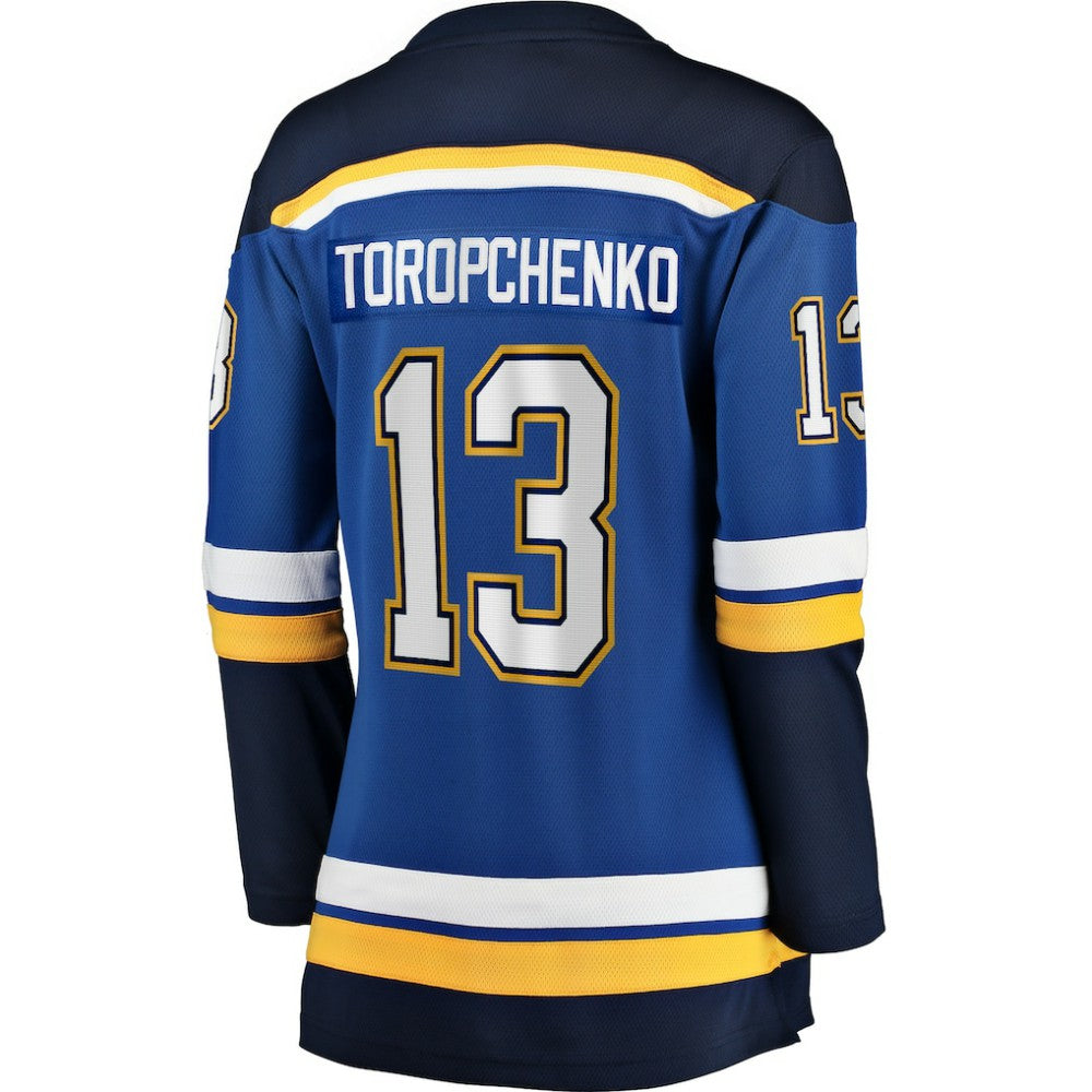 Alexey Toropchenko St. Louis Blues Fanatics Women's Home Breakaway Player Jersey - Blue Jerseys