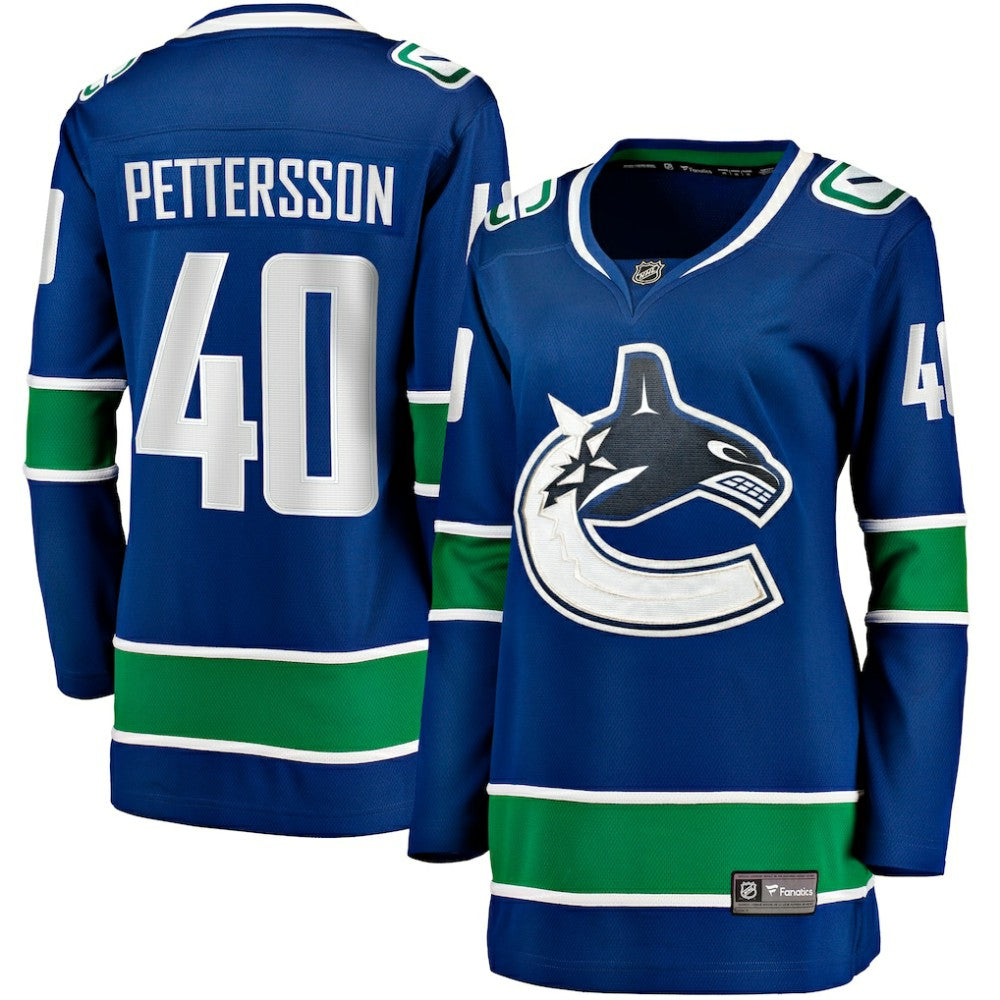 Elias Pettersson Vancouver Canucks Fanatics Women's Home Breakaway Player Jersey - Blue Jerseys