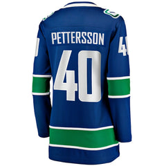 Elias Pettersson Vancouver Canucks Fanatics Women's Home Breakaway Player Jersey - Blue Jerseys