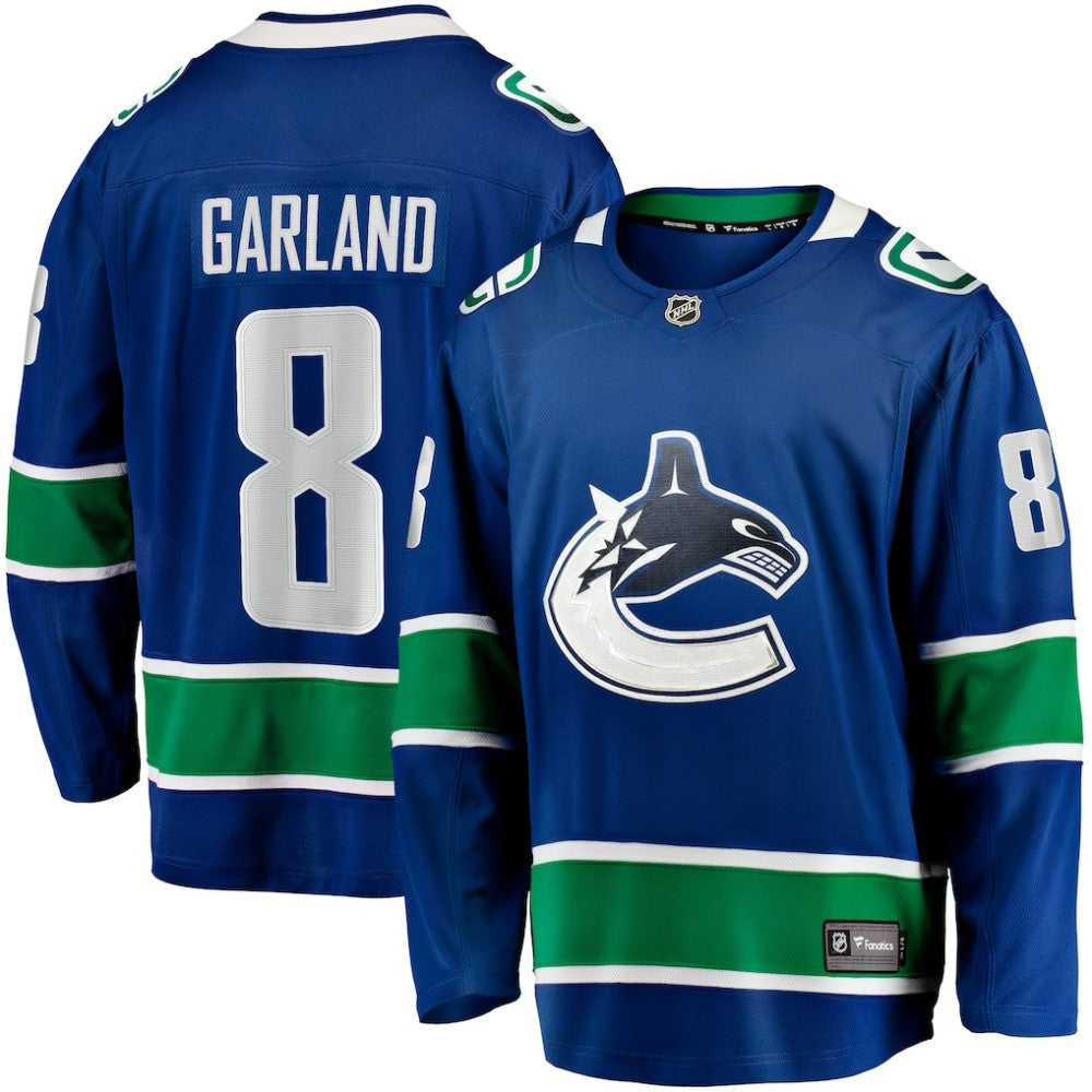 Conor Garland Vancouver Canucks Fanatics Home Breakaway Jersey - Blue Jerseys
