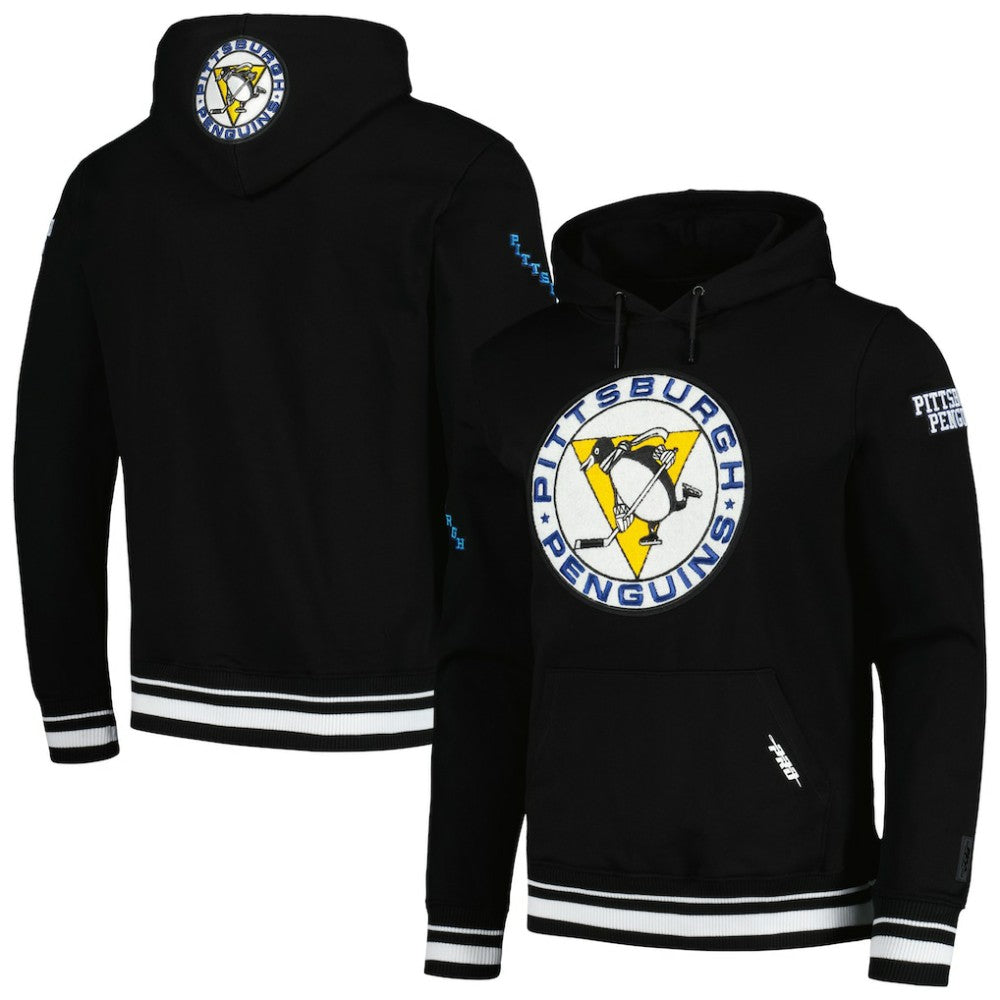 Pittsburgh Penguins Pro Standard Retro Classic Fleece Pullover Hoodie - Black Hoodies