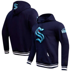 Seattle Kraken Pro Standard Retro Classic Fleece Pullover Hoodie - Deep Sea Blue Hoodies