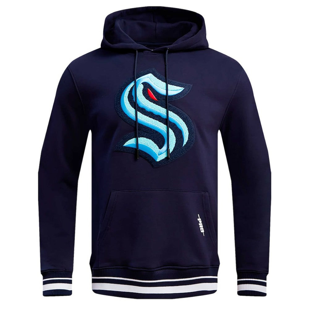 Seattle Kraken Pro Standard Retro Classic Fleece Pullover Hoodie - Deep Sea Blue Hoodies