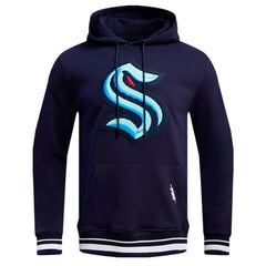 Seattle Kraken Pro Standard Retro Classic Fleece Pullover Hoodie - Deep Sea Blue Hoodies