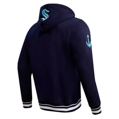 Seattle Kraken Pro Standard Retro Classic Fleece Pullover Hoodie - Deep Sea Blue Hoodies
