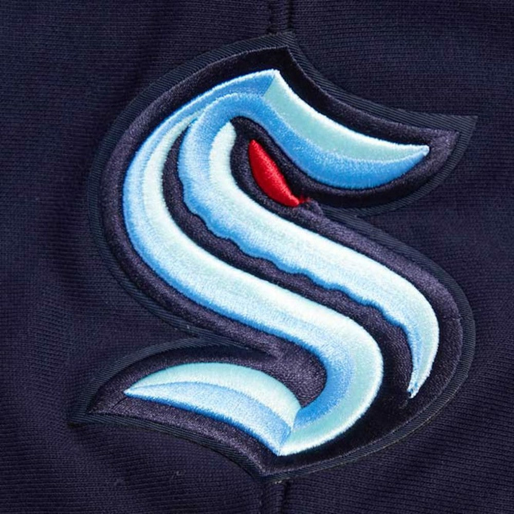 Seattle Kraken Pro Standard Retro Classic Fleece Pullover Hoodie - Deep Sea Blue Hoodies