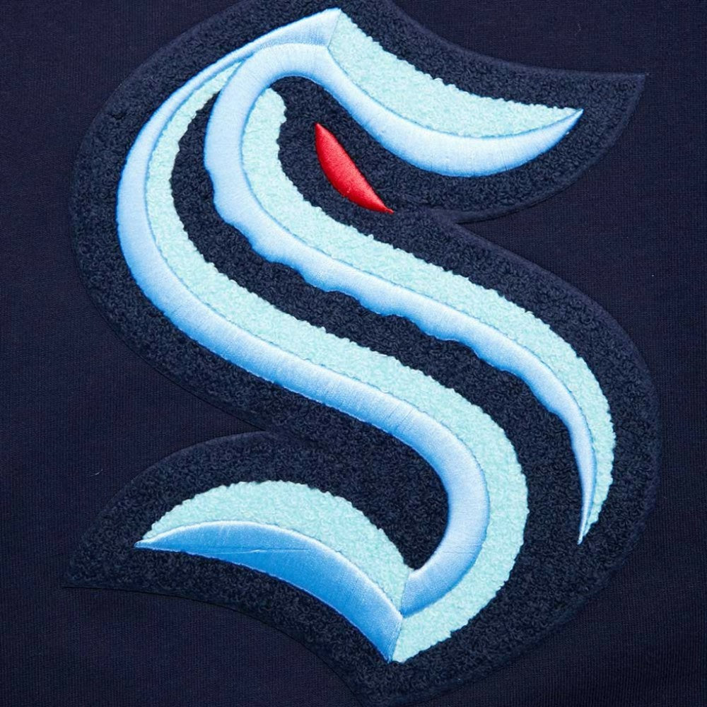 Seattle Kraken Pro Standard Retro Classic Fleece Pullover Hoodie - Deep Sea Blue Hoodies