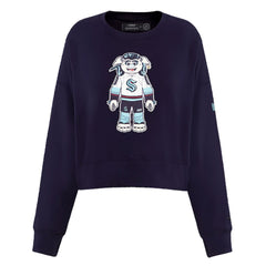 Seattle Kraken Pro Standard Women's Mascot Crewneck Pullover Sweatshirt - Deep Sea Blue Sweatshirts