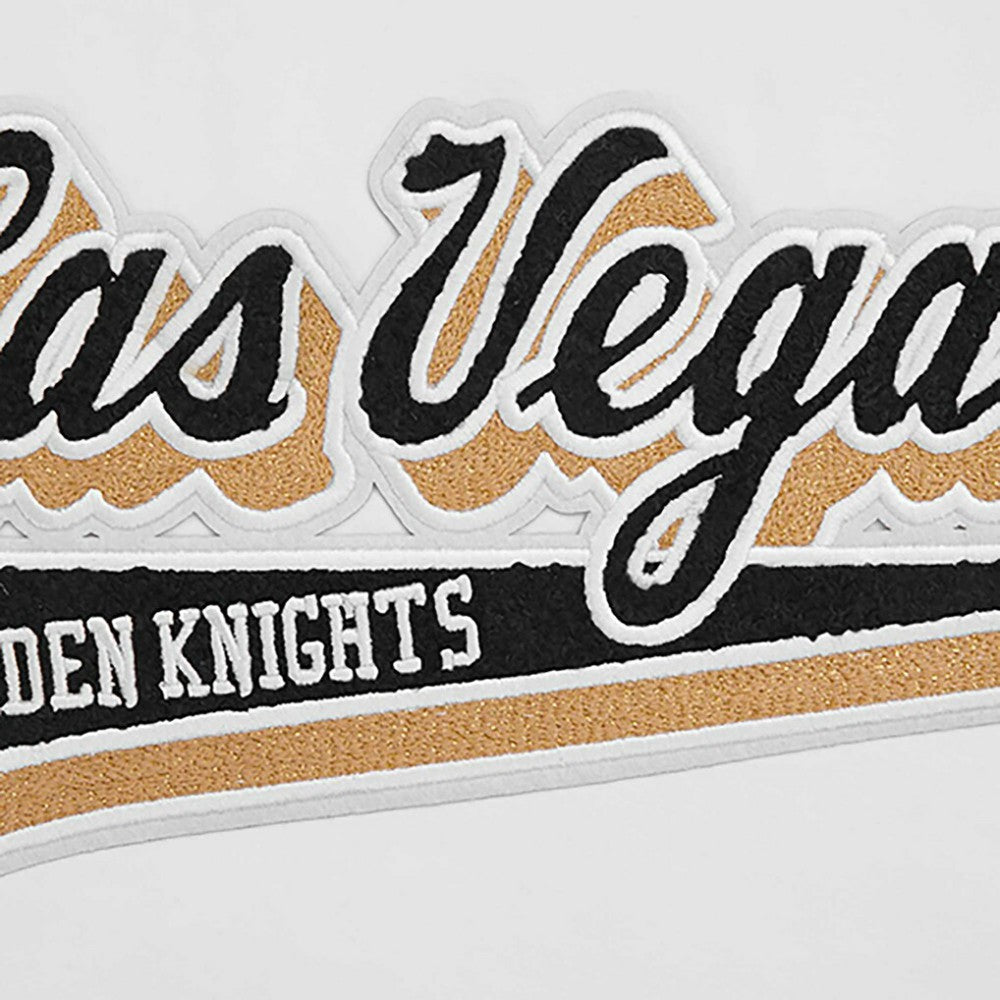 Vegas Golden Knights Pro Standard Women's Boxy Script Tail Cropped T-Shirt - White T-shirts