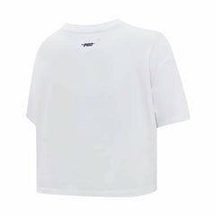 Pittsburgh Penguins Pro Standard Women's Boxy Script Tail Cropped T-Shirt - White T-shirts