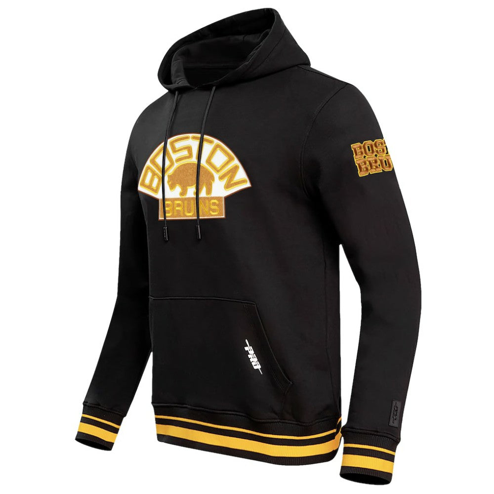 Boston Bruins Pro Standard Retro Classic Fleece Pullover Hoodie - Black Hoodies