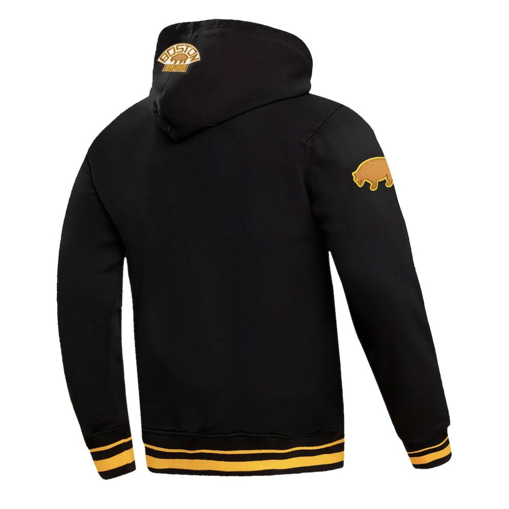 Boston Bruins Pro Standard Retro Classic Fleece Pullover Hoodie - Black Hoodies