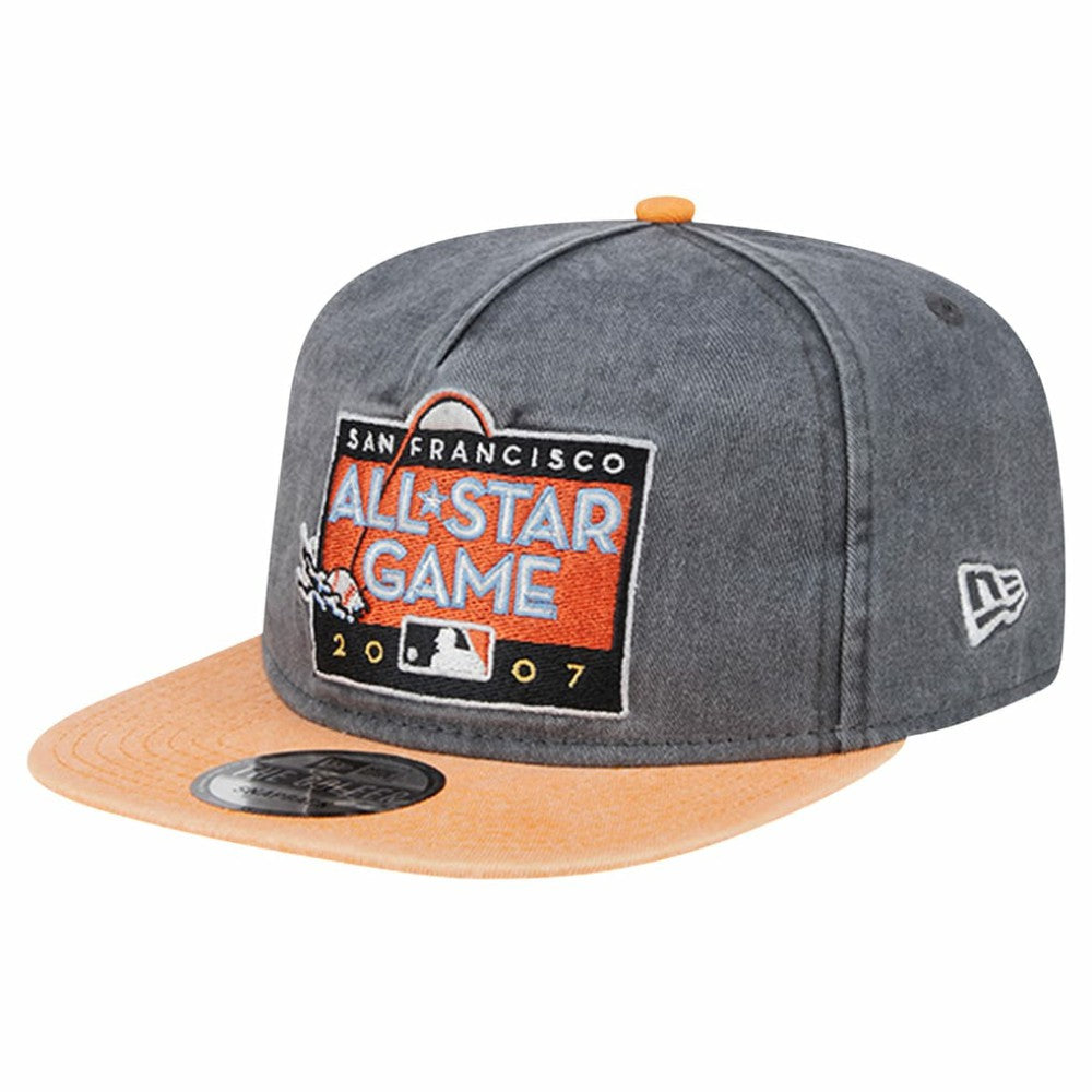 San Francisco Giants 2007 MLB All-Star Game Pigment Dye Golfer  Snapback Hat Black/Orange