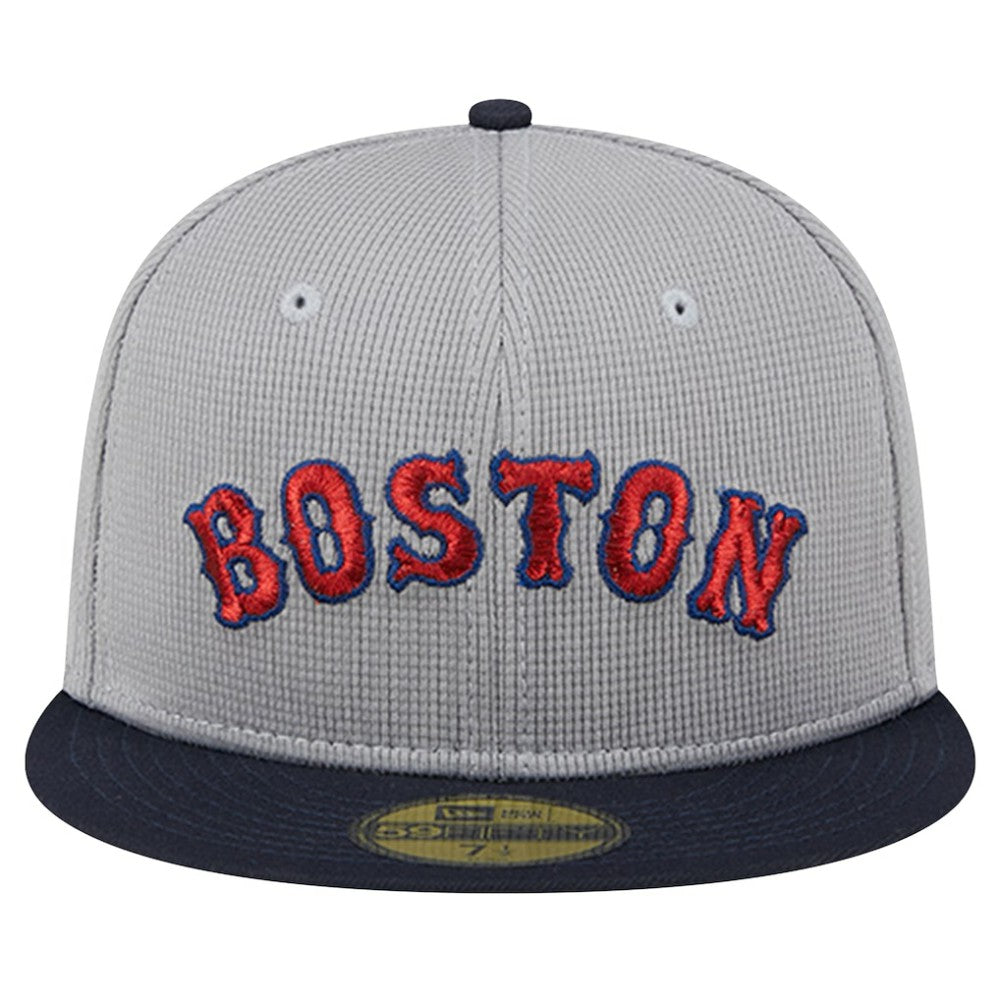 Boston Red Sox Pivot Mesh 59FIFTY Fitted Hat Gray