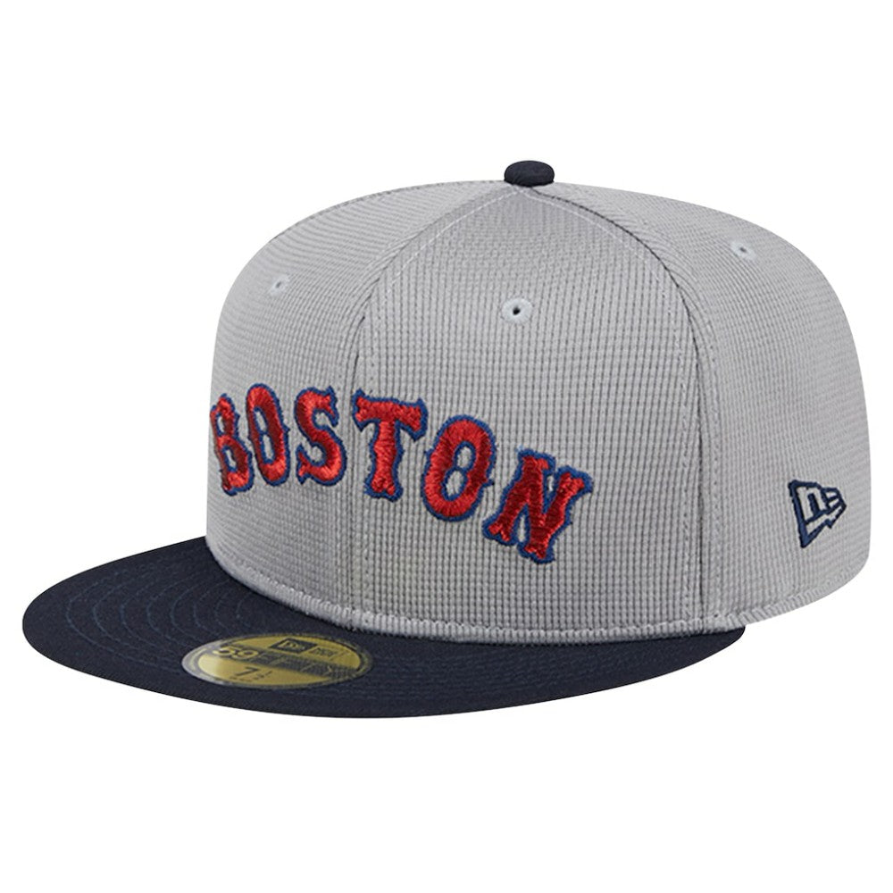 Boston Red Sox Pivot Mesh 59FIFTY Fitted Hat Gray
